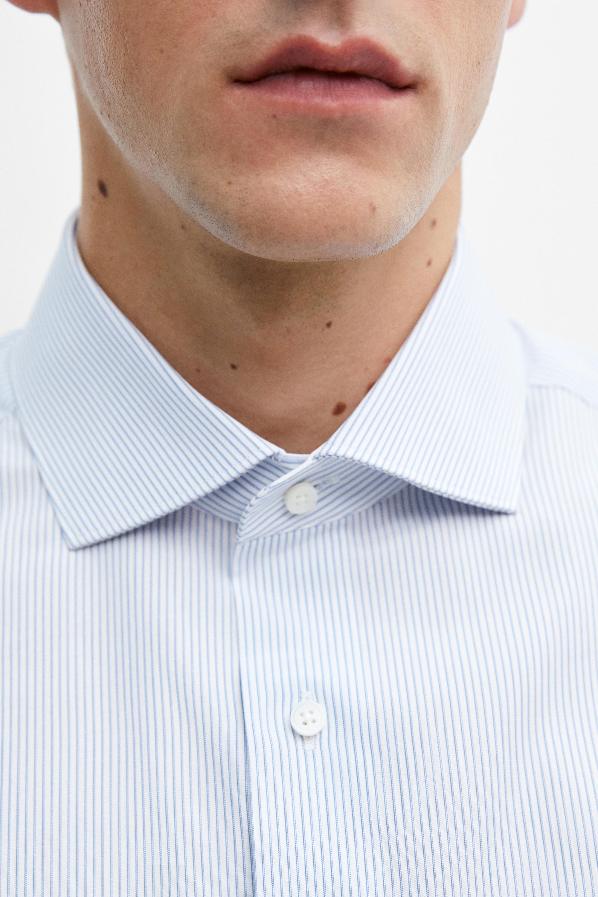 Chemise à rayures 100 % coton